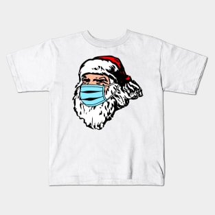 face mask santa Kids T-Shirt